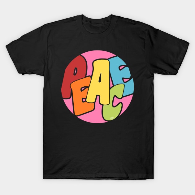 Colorful peace T-Shirt by beangrphx